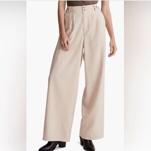MADEWELL Harlow Wide Leg Pant size 0 in ‘Vintage khaki’